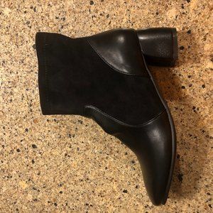 JR Catning Women's Round Toe Ankle Boots, Black, 6.5